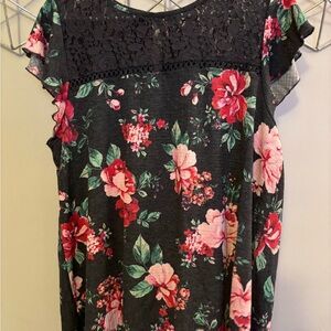 Floral Lace Women's Top